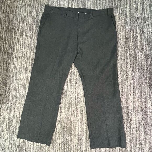 Levi's Other - Levi’s Men’s Size 42x29 Action Slacks Grey Hemmed Flat‎ Front Trousers Vintage